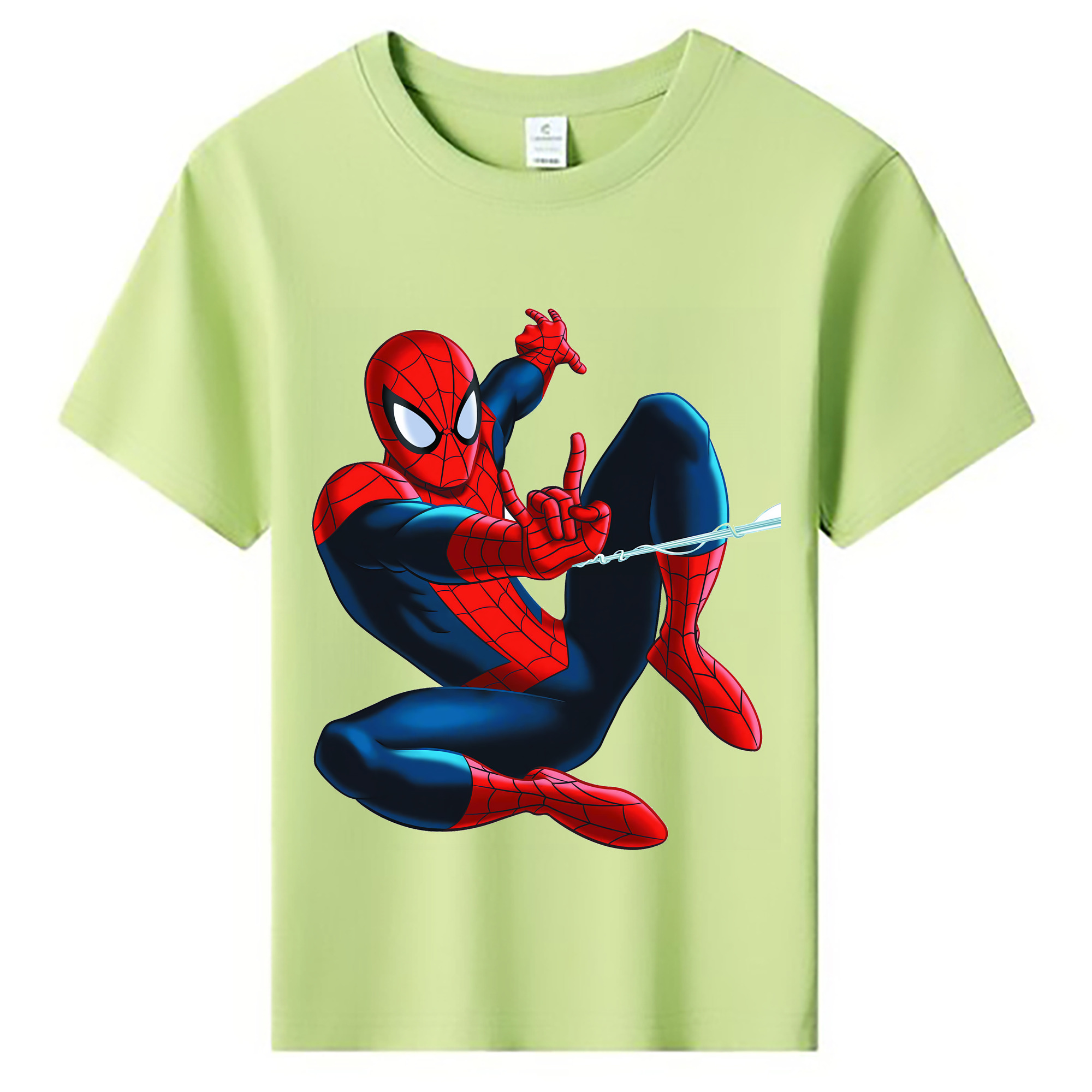 （画像用） Spider Man スパイダーマン 綿100％キッズTシャツ（フロントプリント）